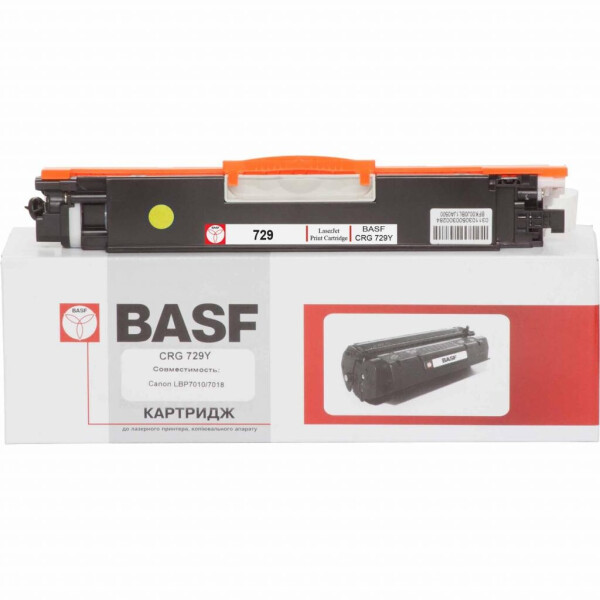

Картридж BASF для Canon LBP 7010C/7018C аналог Canon 729Y Yellow (KT-729Y)