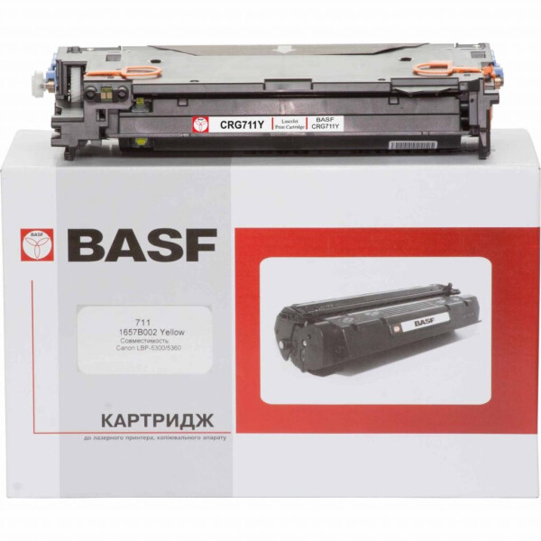 

Картридж BASF для Canon LBP-5300/5360 аналог 1657B002 Yellow (KT-711-1657B002)