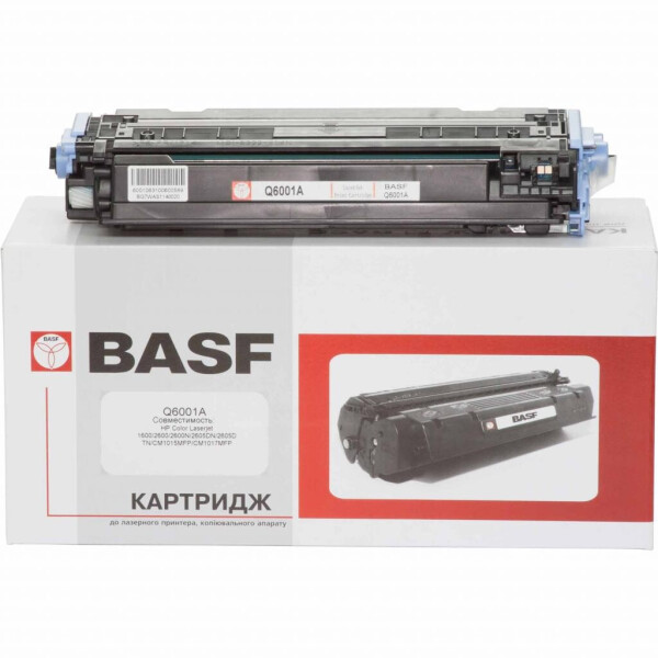 

Картридж BASF для HP CLJ 1600/2600/2605 аналог Q6001A Cyan (KT-Q6001A)
