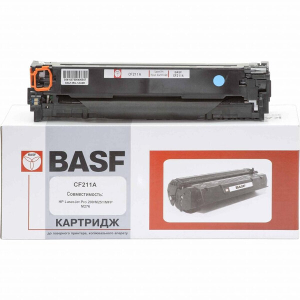 

Картридж BASF для HP CLJ M276n/M251n аналог CF211A Cyan (KT-CF211A)