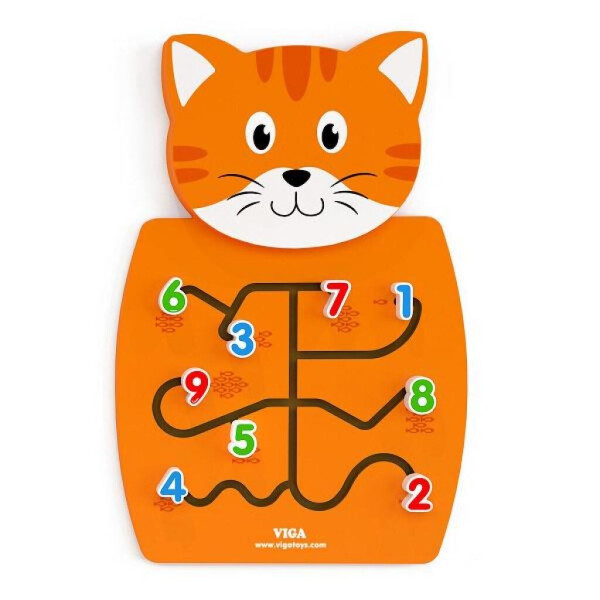 

Развивающая игрушка Viga Toys Кот с цифрами (50676)
