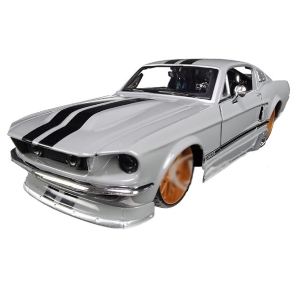 

Машина Maisto 1967 Ford Mustang GT серый металлик - тюнинг (1:24) (31094 met. grey)