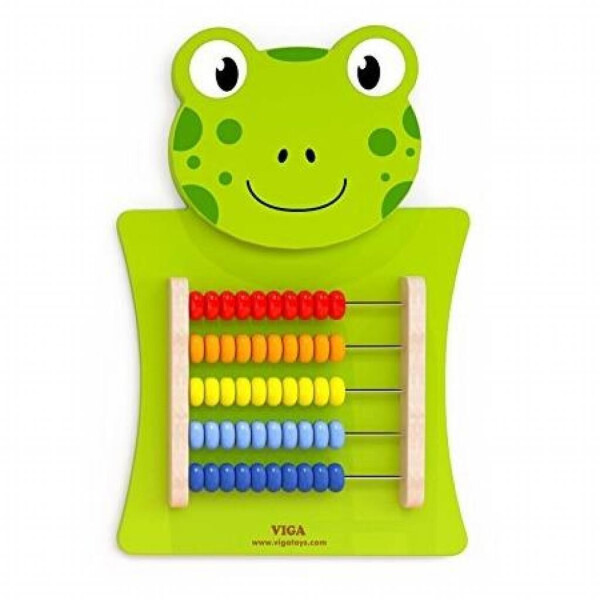 

Развивающая игрушка Viga Toys Лягушка со счетами (50679)