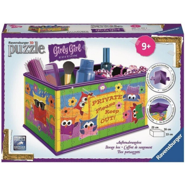 

Пазл Ravensburger 3D Girly Girl. Шкатулка Совы 216 элементов (RSV-121052)