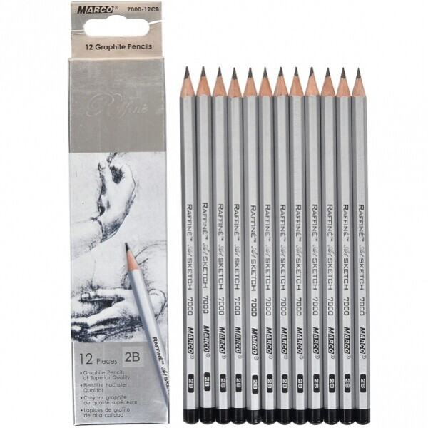

Карандаши графитные B Marco Raffine 12 штук 3.7mm (7000-12CB)