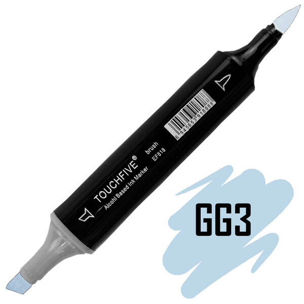 

Маркер-кисть двусторонний TOUCHFIVE BRUSH № GG3 Green Grey (Cеро-зеленый) (BRTF2209-GG3 )
