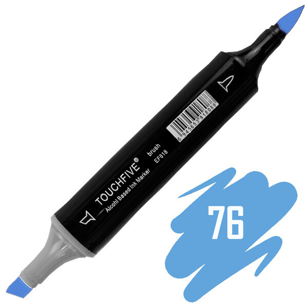 

Маркер-кисть двусторонний TOUCHFIVE BRUSH №76 Sky Blue (Синий небесный) (BRTF2209-76)