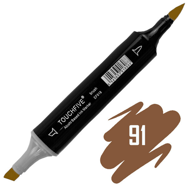 

Маркер-кисть двусторонний TOUCHFIVE BRUSH №91 Natural Oak (Природный дуб) (BRTF2209-91)