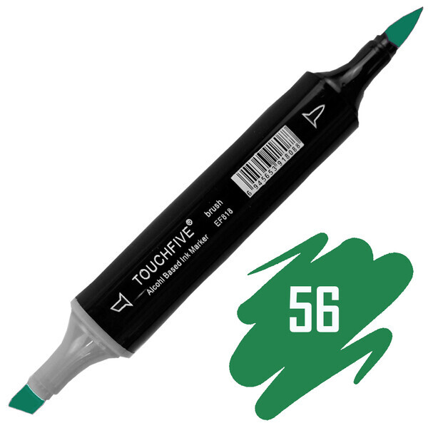 

Маркер-кисть двусторонний TOUCHFIVE BRUSH №56 Mint Green (Зеленый мятный) (BRTF2209-56)