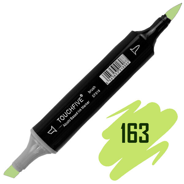 

Маркер-кисть двусторонний TOUCHFIVE BRUSH №163 Green Bice (Зеленый Биц) (BRTF2209-163)