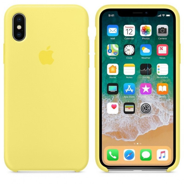 

Silicone case (A) для Apple iPhone X (5.8) / XS (5.8) (Желтый / Lemonade) (748860)
