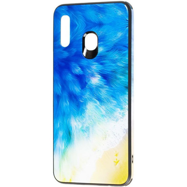 

TPU+Glass Cute Print для Samsung Galaxy M30 (Пляж) (747551)