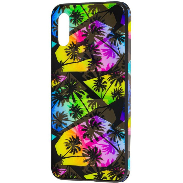 

TPU+Glass Cute Print для Apple iPhone XS Max (6.5) (Пальмы) (747520)