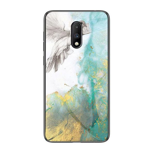 

TPU+Glass Luxury Marble для OnePlus 7 (Голубь) (708039)