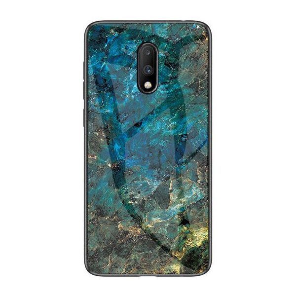 

TPU+Glass Luxury Marble для OnePlus 7 (Морская волна) (708041)
