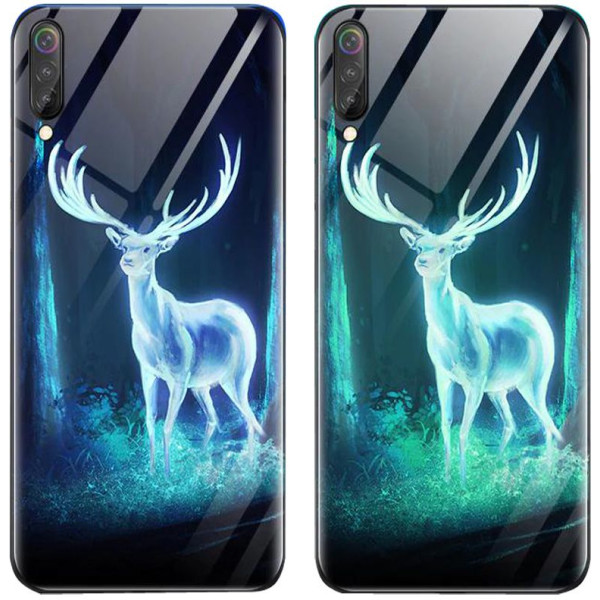 

TPU+Glass светящийся в темноте для Xiaomi Mi 9 SE (Олень) (691217)