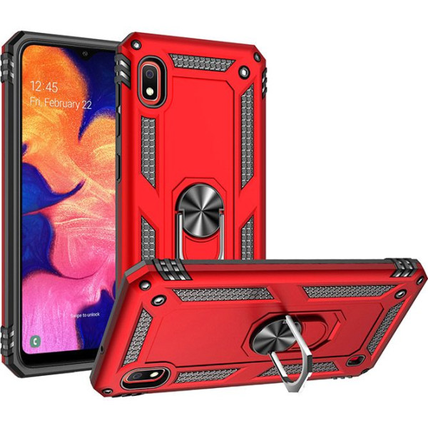 

ударопрочный Serge Ring под магнитный держатель для Samsung Galaxy A10 (A105F) (Красный) (717421)