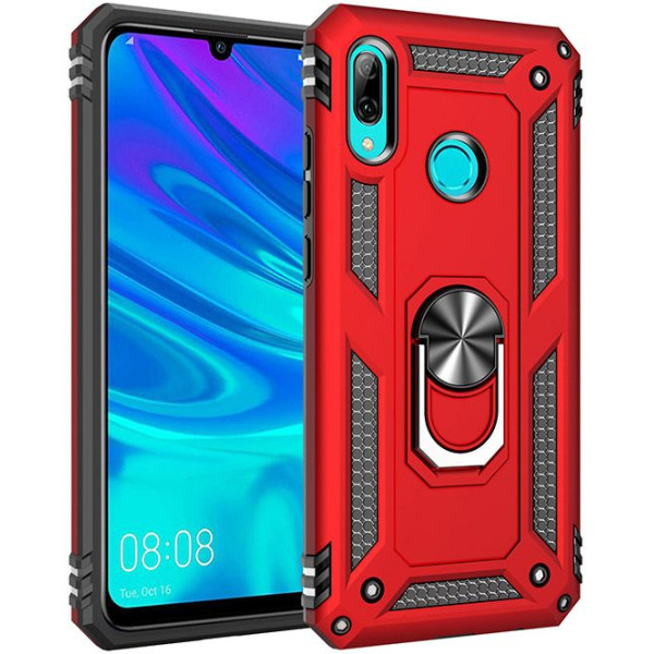 

ударопрочный Serge Ring под магнитный держатель для Huawei P Smart Z (Красный) (717416)