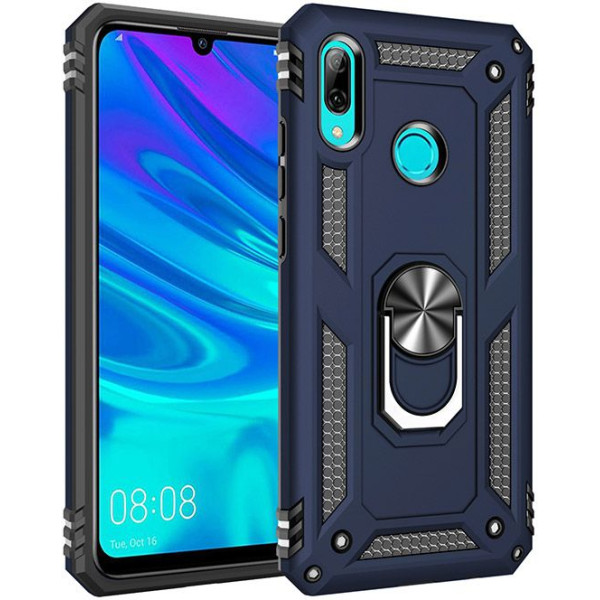 

Чехол ударопрочный Serge Ring под магнитный держатель для Huawei P Smart Z (Темно-синий ) (717418)