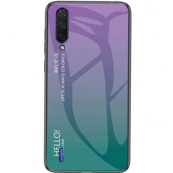 

TPU+Glass Gradient HELLO для Xiaomi Mi CC9 (Фиолетовый) (743701)