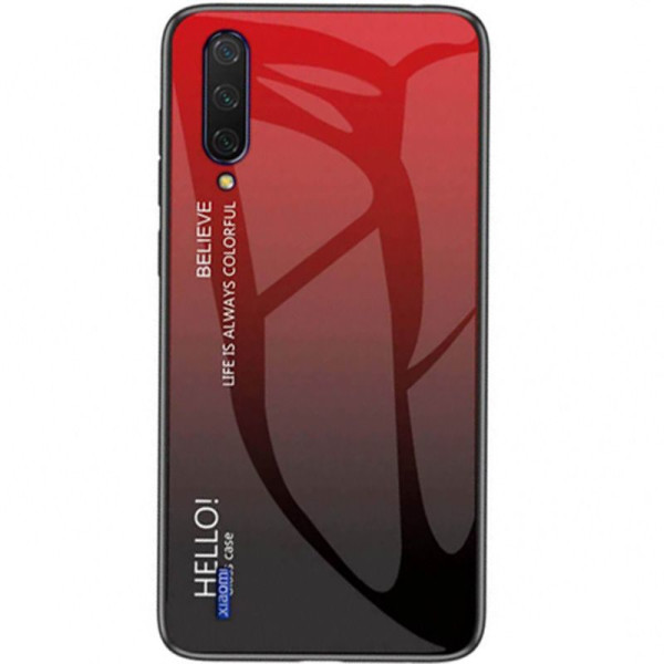 

TPU+Glass Gradient HELLO для Xiaomi Mi A3 (CC9e) (Красный) (743692)