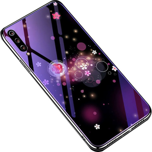 

TPU+Glass Fantasy с глянцевыми торцами для Xiaomi Mi CC9 (Пузырьки и цветы) (718116)