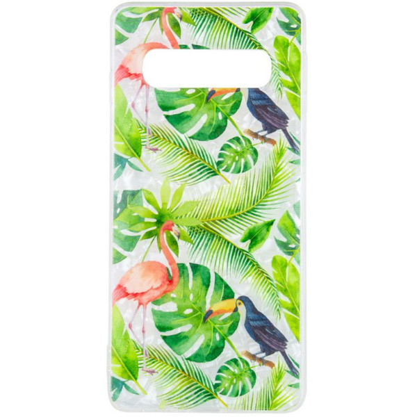 

накладка Glue Case Фламинго для Samsung Galaxy S10+ (Зеленый) (708704)