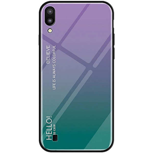 

TPU+Glass Gradient HELLO для Samsung Galaxy A10 (A105F) (Фиолетовый) (707348)