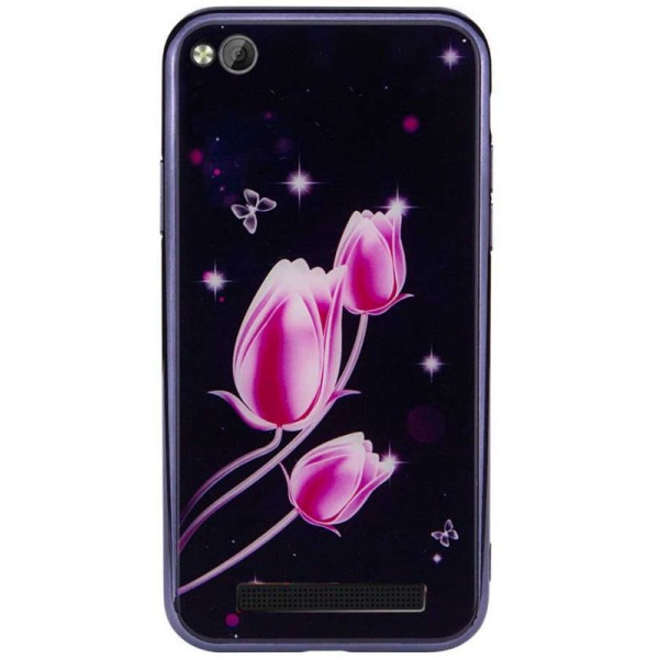 

TPU+Glass Fantasy с глянцевыми торцами для Xiaomi Redmi 5A (Тюльпаны) (662486)