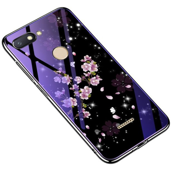 

TPU+Glass Fantasy с глянцевыми торцами для Xiaomi Redmi 6 (Цветение) (660427)