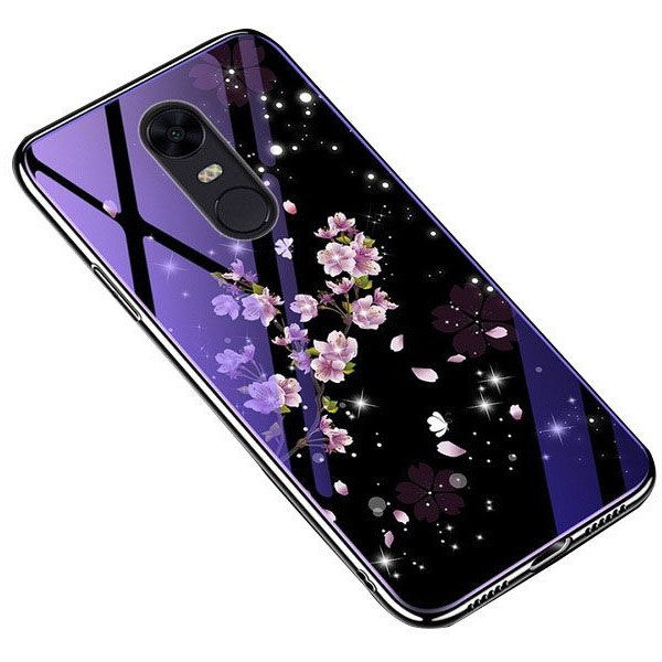 

TPU+Glass Fantasy с глянцевыми торцами для Xiaomi Redmi 5 Plus / Redmi Note 5 (SC) (Цветение) (590439)