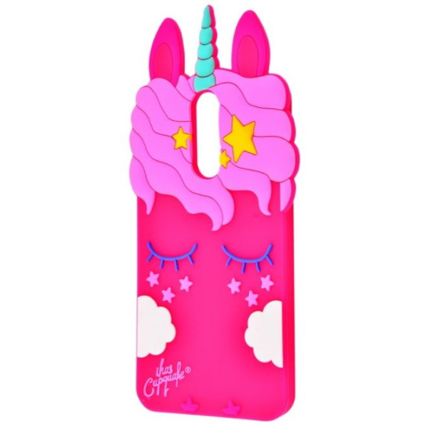 

силиконовая накладка 3D Little Unicorn для Xiaomi Redmi 5 Plus / Redmi Note 5 (SC) (Малиновый, Единорог) (579691)