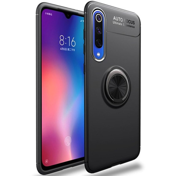 

TPU Deen ColorRing под магнитный держатель для Xiaomi Mi CC9 (Черный / Черный) (717467)