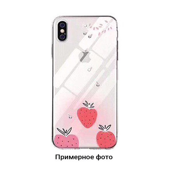 

TPU Luxure Diamond full protective для Samsung Galaxy A10 (A105F) (Красный / Клубника) (715270)