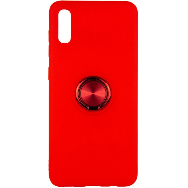 

TPU Summer ColorRing под магнитный держатель для Apple iPhone XS (5.8) (Красный) (708288)