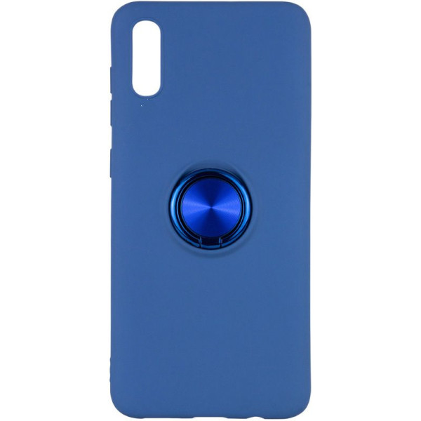 

TPU Summer ColorRing под магнитный держатель для Apple iPhone XS (5.8) (Синий) (708291)