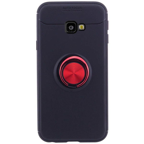 

TPU Deen ColorRing под магнитный держатель для Samsung Galaxy J4+ (2018) (Черный / Красный) (665775)