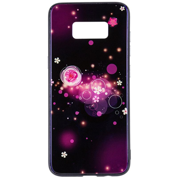 

TPU+Glass Fantasy с глянцевыми торцами для Samsung G950 Galaxy S8 (Пузырьки и цветы) (665702)