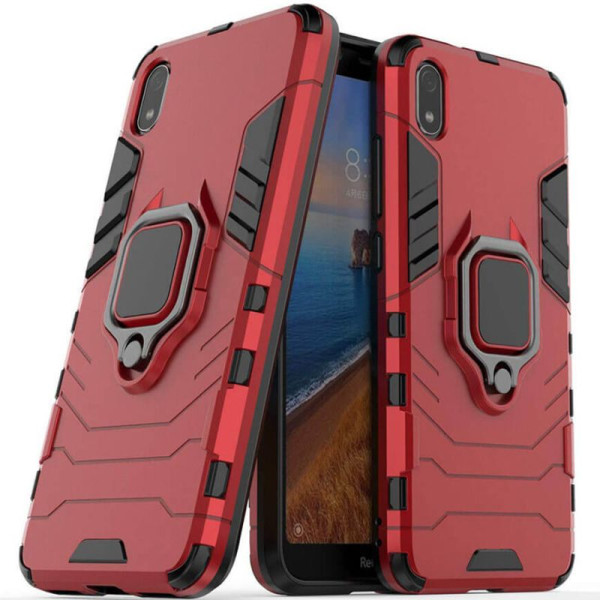 

ударопрочный Transformer Ring под магнитный держатель для Xiaomi Redmi 7A (Красный / Dante Red) (717460)
