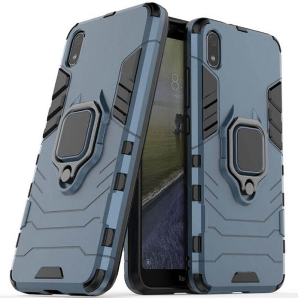 

Чехол ударопрочный Transformer Ring под магнитный держатель для Xiaomi Redmi 7A (Серый / Metal slate) (717462)