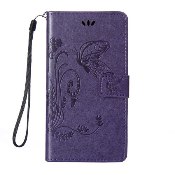 

кожаный (книжка) Four-leaf Clover с визитницей для Xiaomi Redmi 6A (Фиолетовый) (664223)