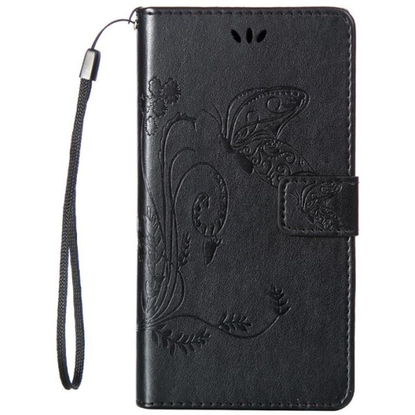 

кожаный (книжка) Four-leaf Clover с визитницей для Meizu M3 Note (Черный) (406694)