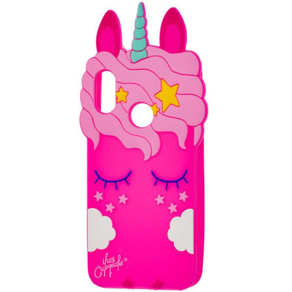 

силиконовая накладка 3D Little Unicorn для Samsung Galaxy A20 / A30 (Малиновый, Единорог) (717818)