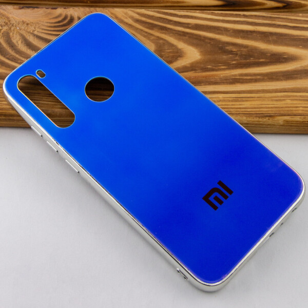 

TPU+Glass чехол Gradient Rainbow с лого для Xiaomi Redmi Note 8 Синий (112982)