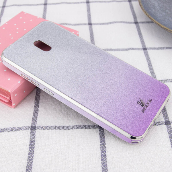 

TPU+Glass чехол Swarovski для Xiaomi Redmi 8a Фиолетовый (121140)