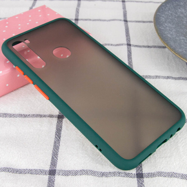 

TPU+PC чехол Color Buttons для Xiaomi Redmi Note 8 Сине-Зеленый / Marine Blue (121797)