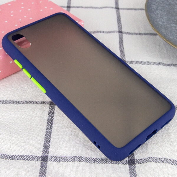 

TPU+PC чехол Color Buttons для Xiaomi Redmi 7A Синий (114196)
