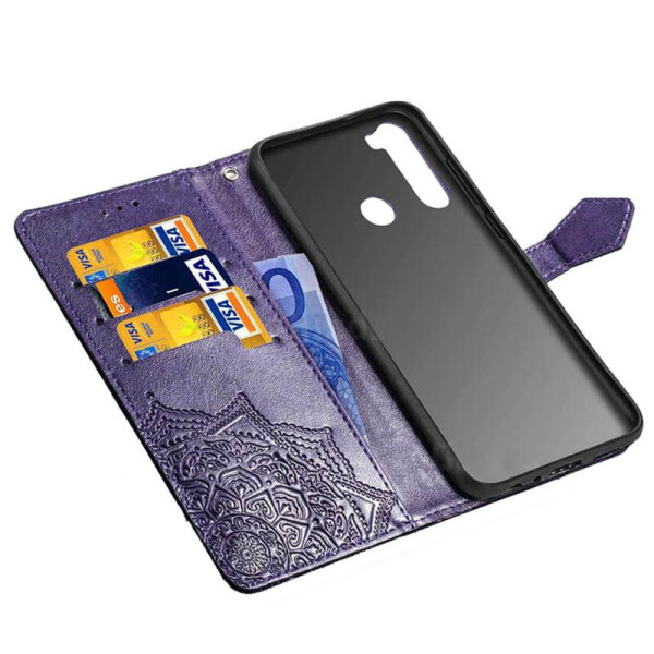 

Кожаный чехол (книжка) Art Case с визитницей для Xiaomi Redmi Note 8T Фиолетовый (120335)