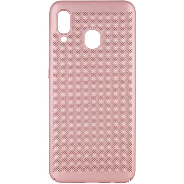 

ультратонкий дышащий Grid case для Samsung Galaxy A20 / A30 (Розовый) (707738)