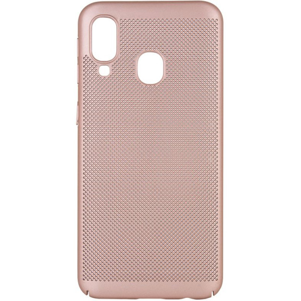 

ультратонкий дышащий Grid case для Samsung Galaxy A40 (A405F) (Золотой) (707720)